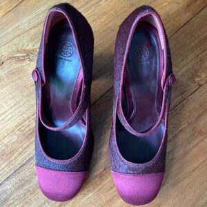 Tory Burch cap toe Mary Jane pumps, Imogene dragonfly, high heel